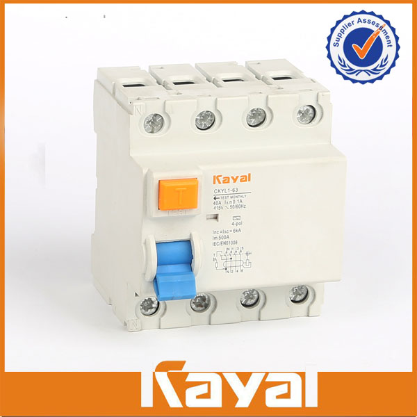 ID Residual Current Circuit Breaker 3 Pole+N