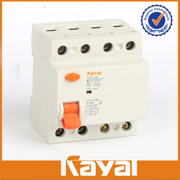 ID Residual Current Circuit Breaker 3 Pole+N