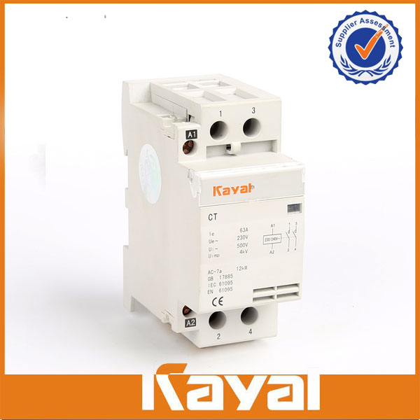 2 pole household modular AC contactor