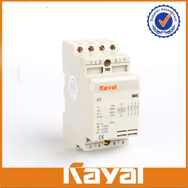 3 pole household modular AC contactor