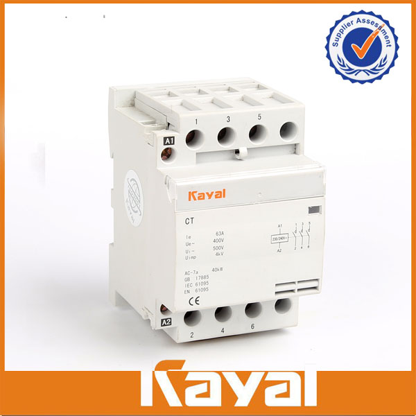 4 pole household modular AC contactor