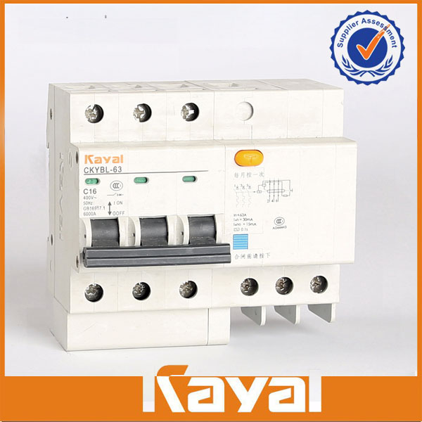 C45L-63 3 Pole Residual current circuit breaker