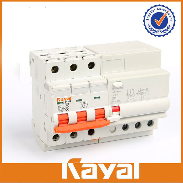 C65L 3 Pole Residual current circuit breaker