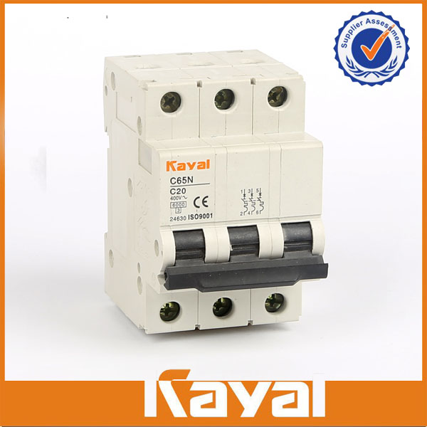 C65N 3 Pole Miniature Circuit Breaker