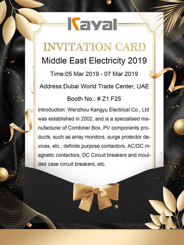 Middle East Electricity 2019 Manufacturer